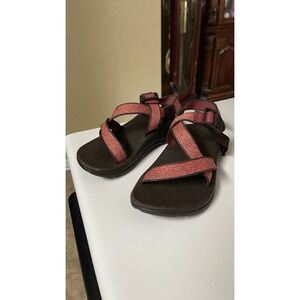 Chaco kids Z1 ecotread zebra pink‎ sandals size 1Y